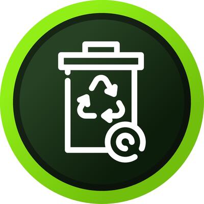 Recycle Bin Creative Icon Design