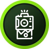 Instant Camera Creative Icon Design vector