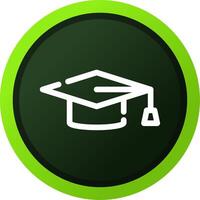 Graduation Cap Creative Icon Design vector