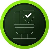 Bathroom Safety Creative Icon Design vector