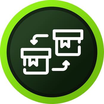 diseño de icono creativo de reemplazo vector
