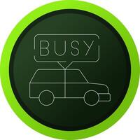 Busy Taxi Creative Icon Design vector