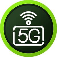 5G Network Creative Icon Design vector