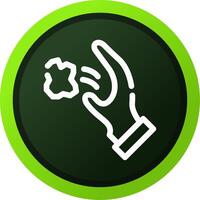 Throwing Trash Creative Icon Design vector