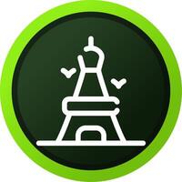 Eiffel Tower Creative Icon Design vector