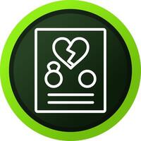 Divorce Creative Icon Design vector