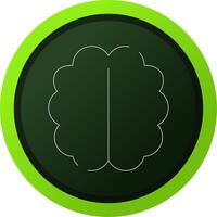 Human Brain Creative Icon Design vector