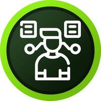 User Predictions Creative Icon Design vector