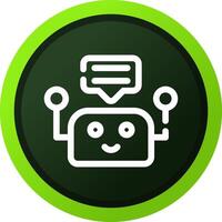 Chatbot Creative Icon Design vector