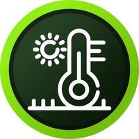 High Temperature Creative Icon Design vector