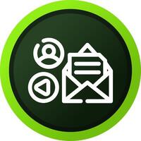 Mail Advertising Creative Icon Design vector