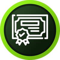 Certification Creative Icon Design vector