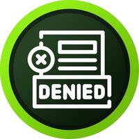 Denied Creative Icon Design vector