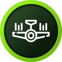 Airplane Creative Icon Design vector