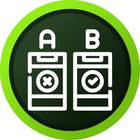 AB Testing Creative Icon Design vector