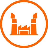 Ecological Factory Creative Icon Design vector