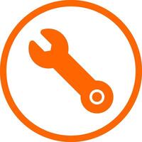 Wrench Creative Icon Design vector