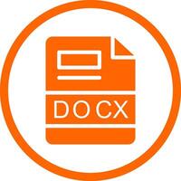 DOCX Creative Icon Design vector