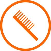 Hair Comb Creative Icon Design vector