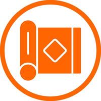 Yoga Mat Creative Icon Design vector
