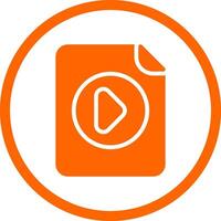 Video File Creative Icon Design vector