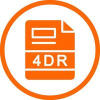 4DR Creative Icon Design vector