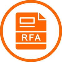 RFA Creative Icon Design vector