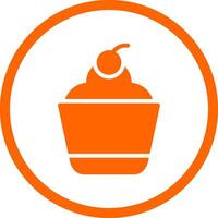 Cupcake Creative Icon Design vector