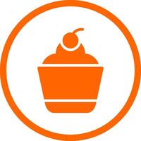 Cupcake Creative Icon Design vector