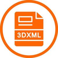 3DXML Creative Icon Design vector