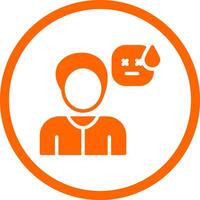 Exhausted Creative Icon Design vector