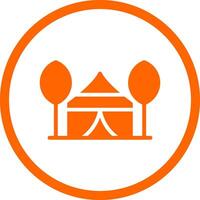 Tent Creative Icon Design vector