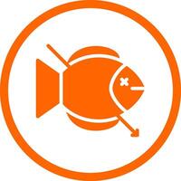 Spearfishing Creative Icon Design vector