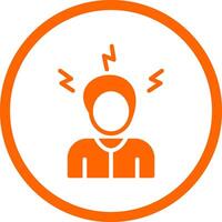 Stress Creative Icon Design vector