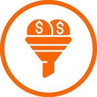 Sales Funnel Creative Icon Design vector