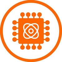 Quantum Technology Creative Icon Design vector