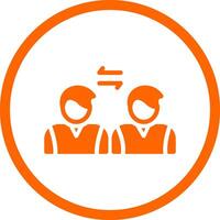 Social Distancing Creative Icon Design vector