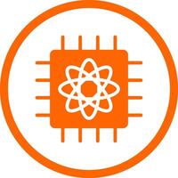 Quantum Computer Creative Icon Design vector