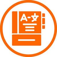 Language Learning Creative Icon Design vector