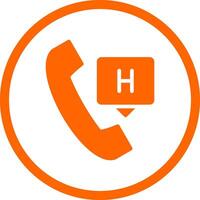 Emergency Call Creative Icon Design vector