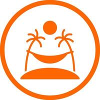 Hammock Creative Icon Design vector