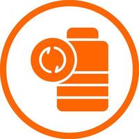 Battery Recyclings Creative Icon Design vector