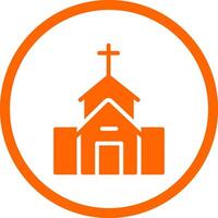 diseño de icono creativo de iglesia vector