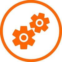 Cogwheels Creative Icon Design vector