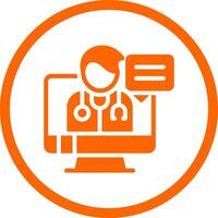 Telemedicine Creative Icon Design vector
