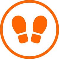 Footprint Creative Icon Design vector