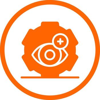 Optometry Practice Creative Icon Design vector