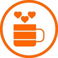 Love Tea Creative Icon Design vector