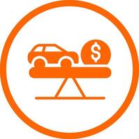 Fair Market Value Creative Icon Design vector