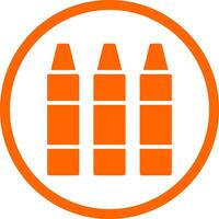 Crayon Creative Icon Design vector